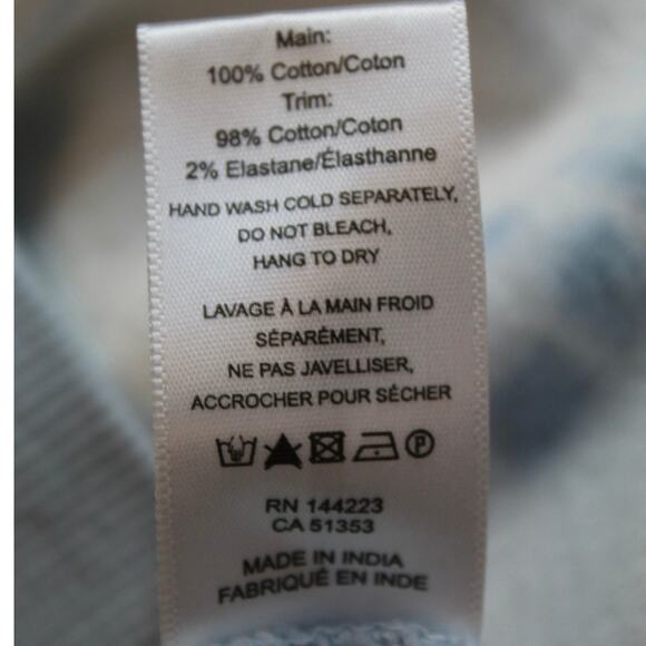 Bishop + Young Blue Tie-Dye Puff Sleeve Sweatshirt Women’s Medium - Picture 5 of 5